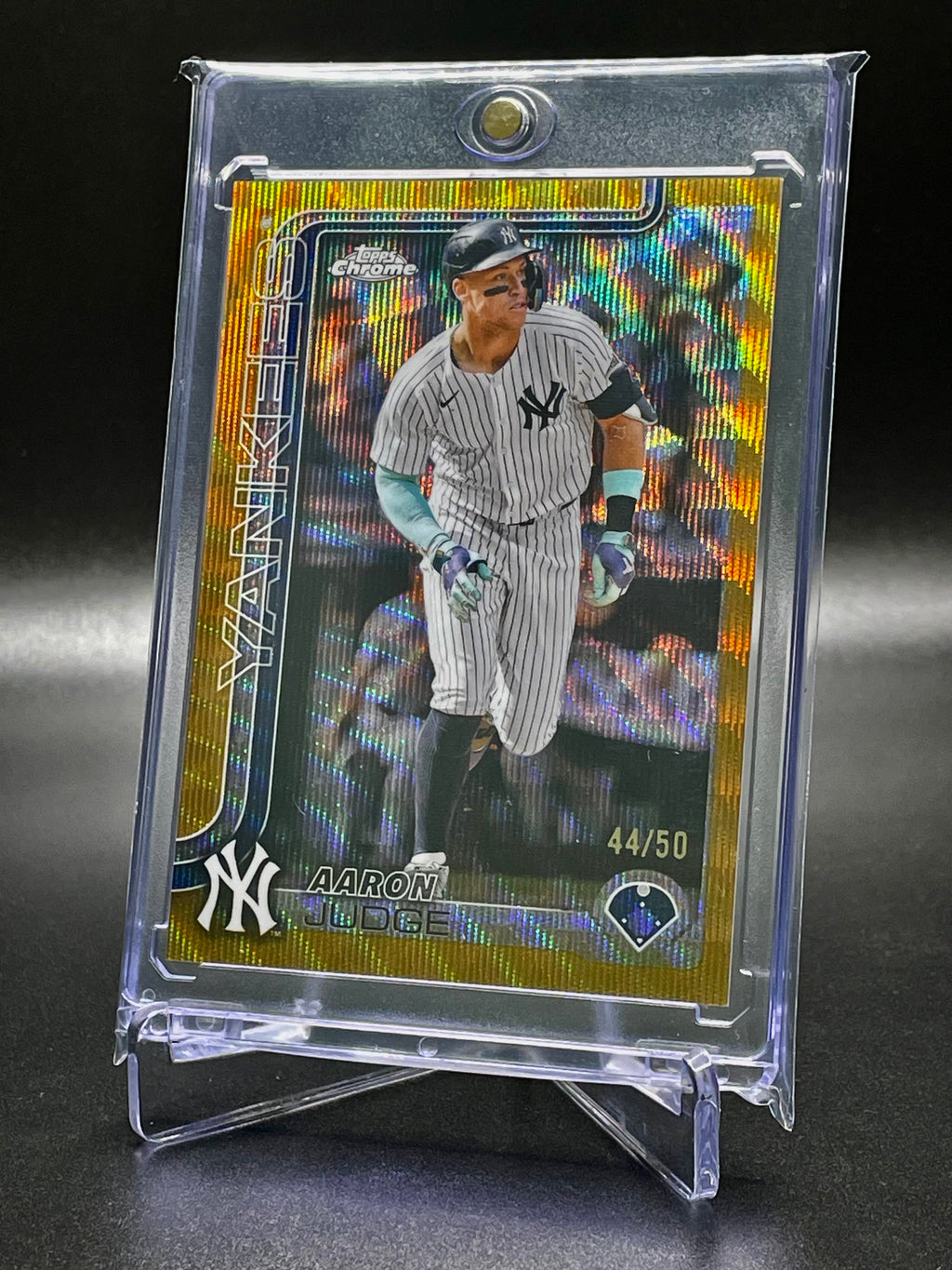 Aaron Judge - 2025 Topps Chrome - Gold Wave /50