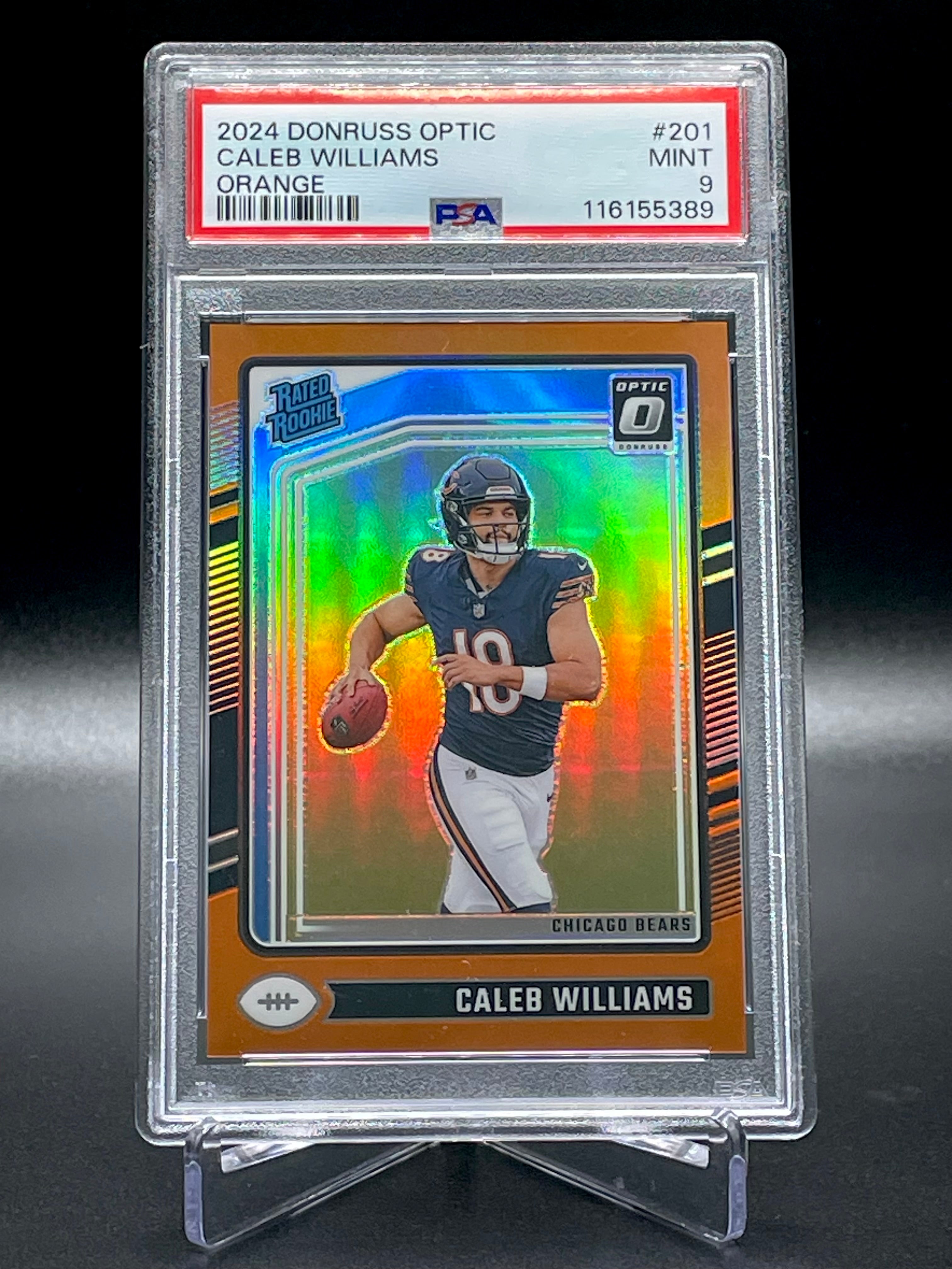 Caleb Williams - 2024 Donruss Optic - Orange /249  - PSA 9