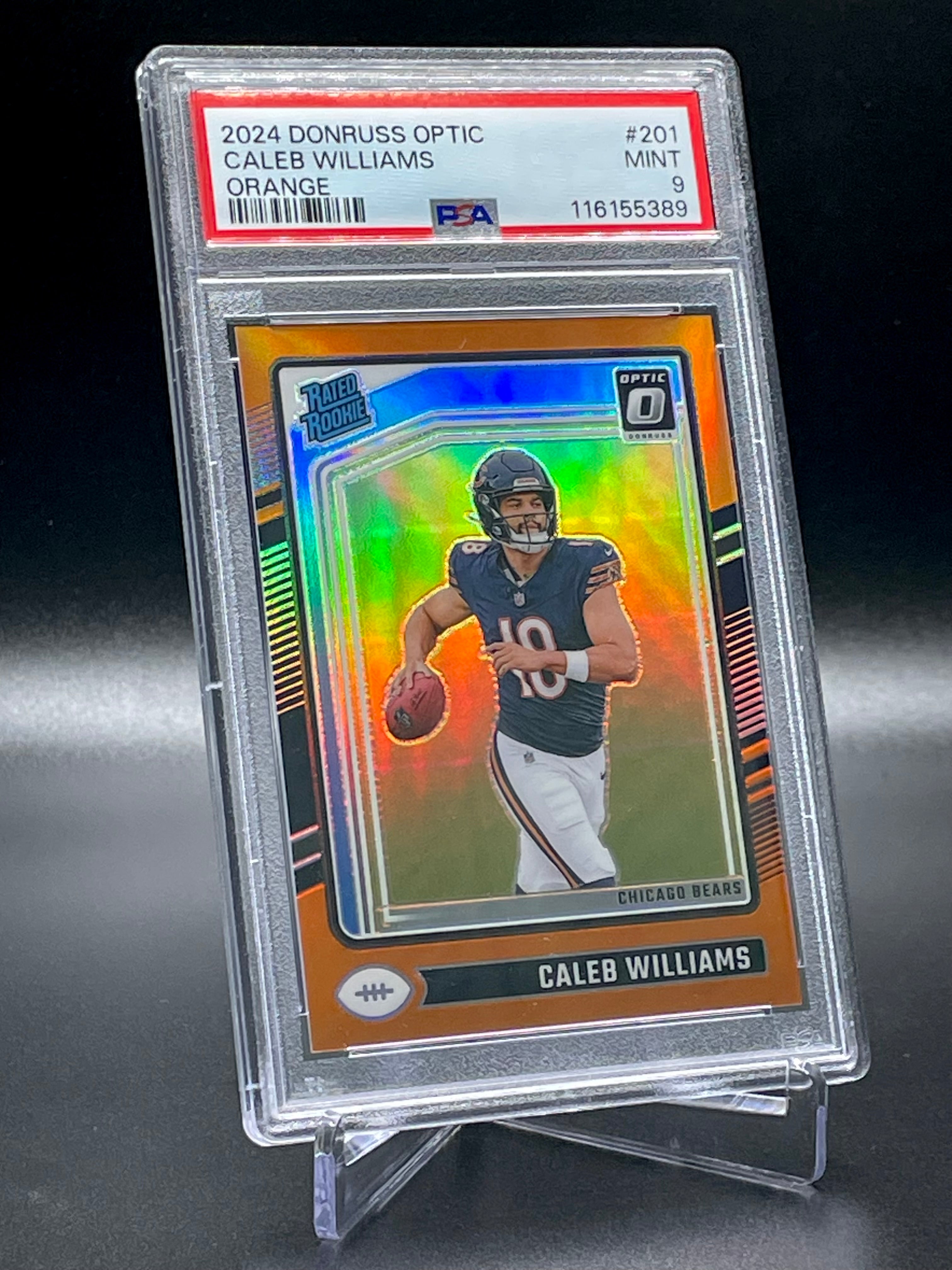Caleb Williams - 2024 Donruss Optic - Orange /249  - PSA 9