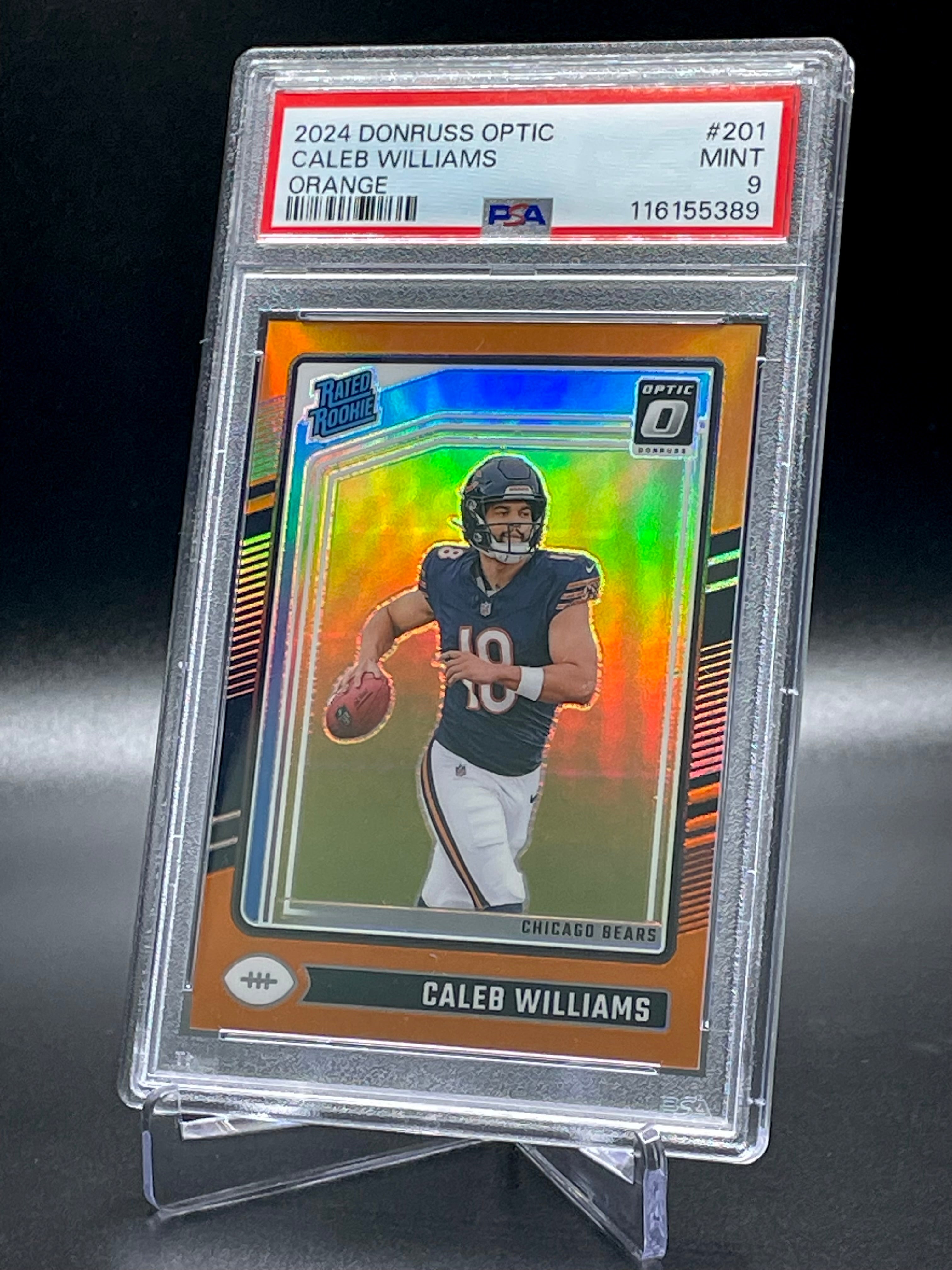 Caleb Williams - 2024 Donruss Optic - Orange /249  - PSA 9