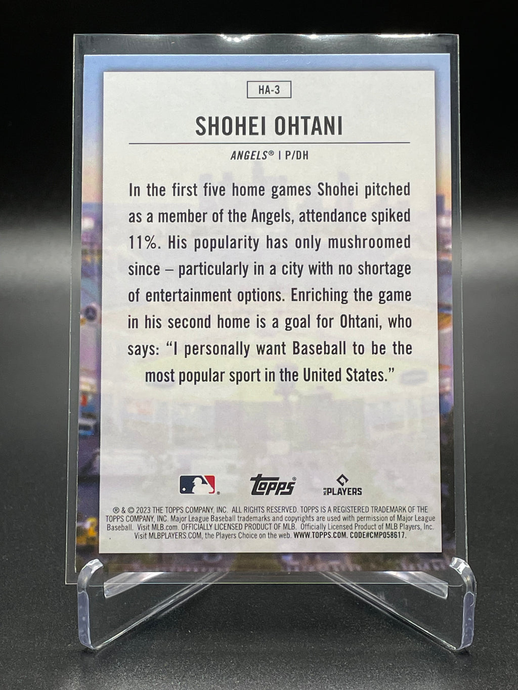 Shohei Ohtani - 2023 Topps - Home Field Advantage