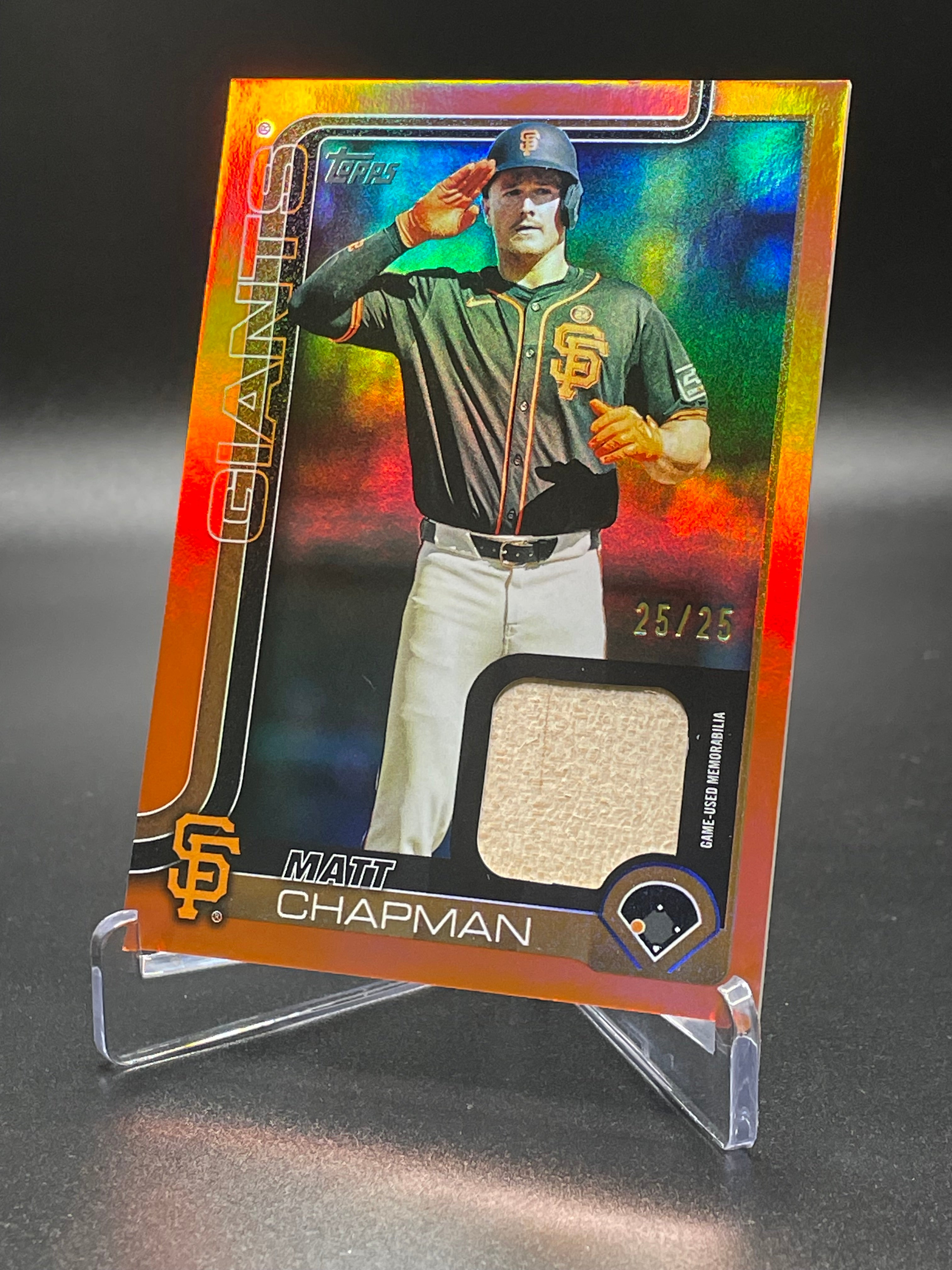 Matt Chapman - 2025 Topps Series 1 - Orange Foil Relic /25